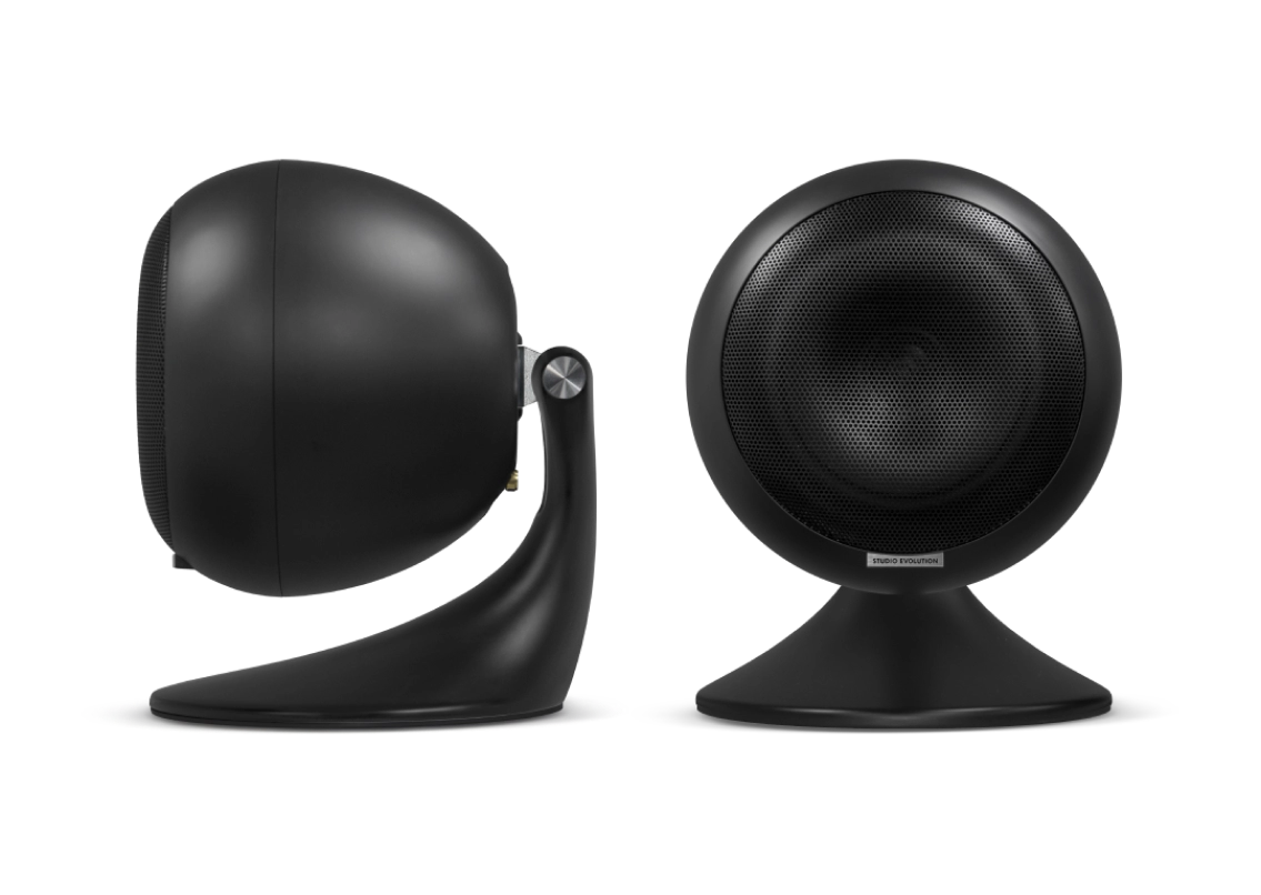 колонки черные аудиосистемы evosound sphere