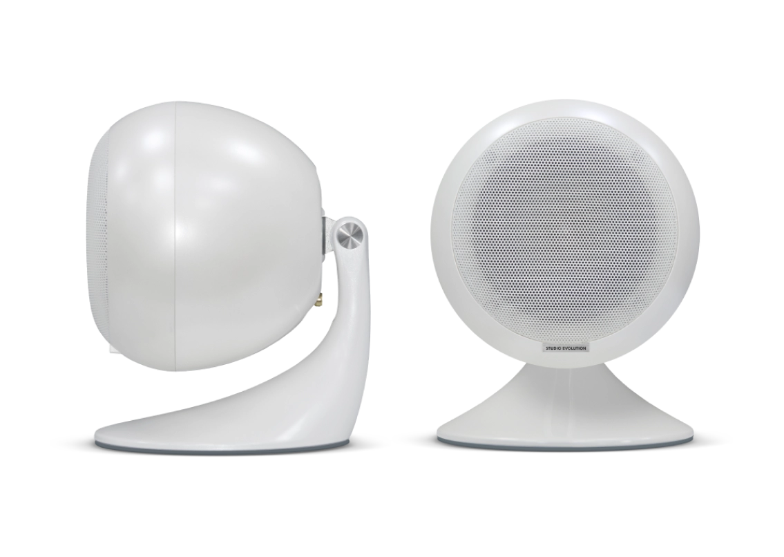 колонки белые аудиосистемы evosound sphere